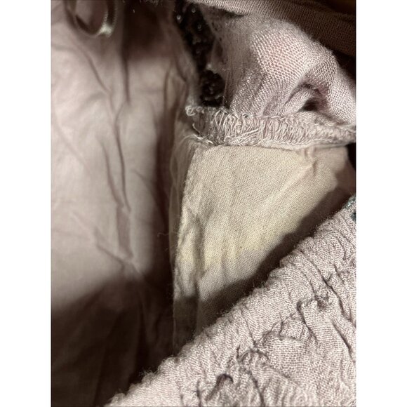 Free People Purple Gauze Dress Hippie Boho Women's Small Oversized Flowy READ - Picture 12 of 13